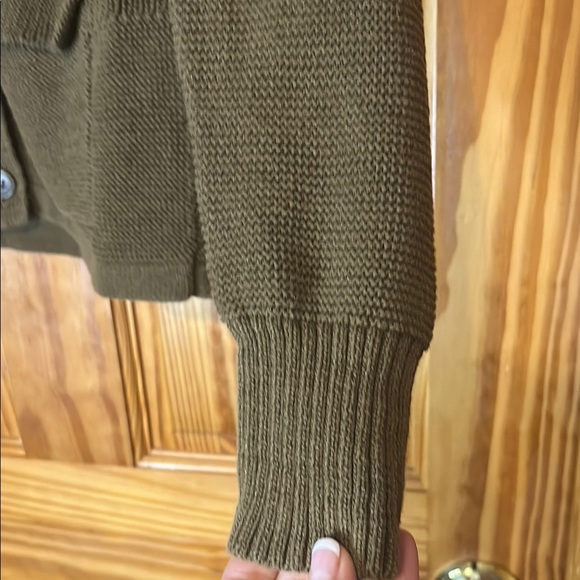 J.Crew Olive Green Knit Cardigan - Picture 4 of 10